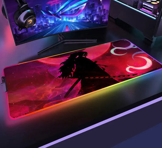 Large Game RGB Mouse Pad Chinese Dragon Gaming Accessories HD Print Computer Keyboard LED
